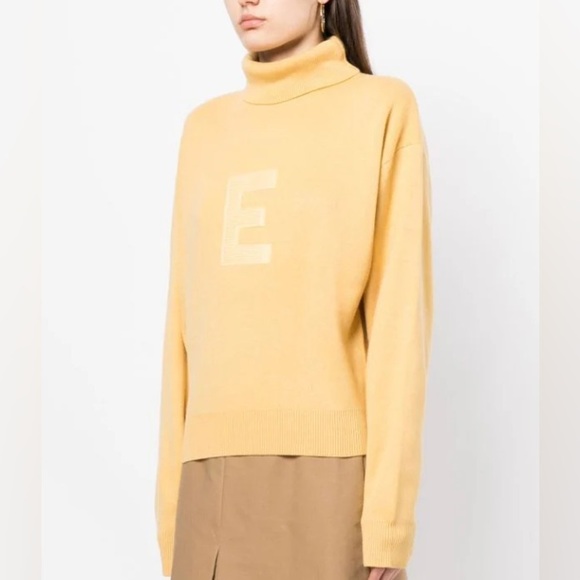 FEAR OF GOD ESSENTIALS embroidered-logo turtleneck jumper sweater - Picture 2 of 10